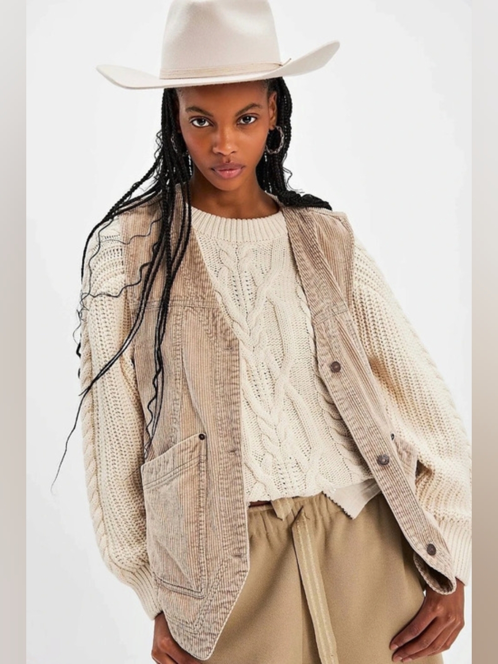 Free People We The Free Valerie Cord Vest